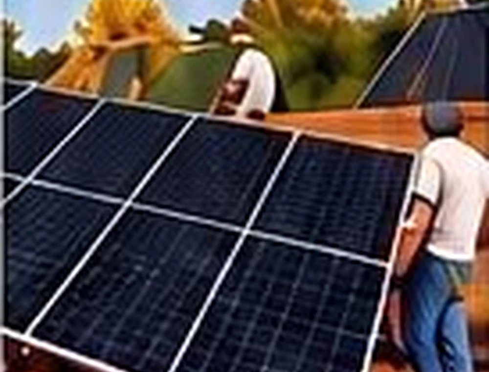 Solar panel installation